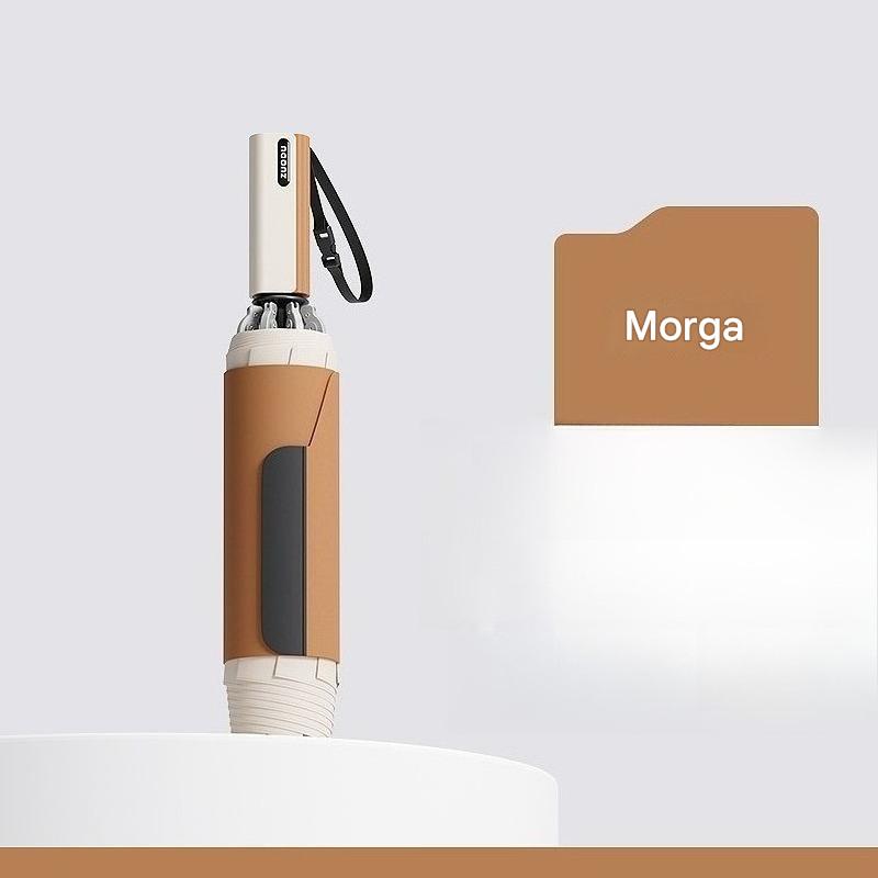 Wysokiej klasy, w pełni automatyczny, odwracany parasol, powiększony, pogrubiony, wzmocniony, męnarty parasol biznesowy, specjalny parasol składany robić samochodu.: zielony