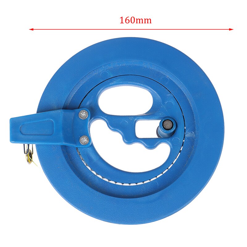 16Cm Kite Reel Abs Plastic Blauw Kite Reel Grip Winder Met 150M Lijn