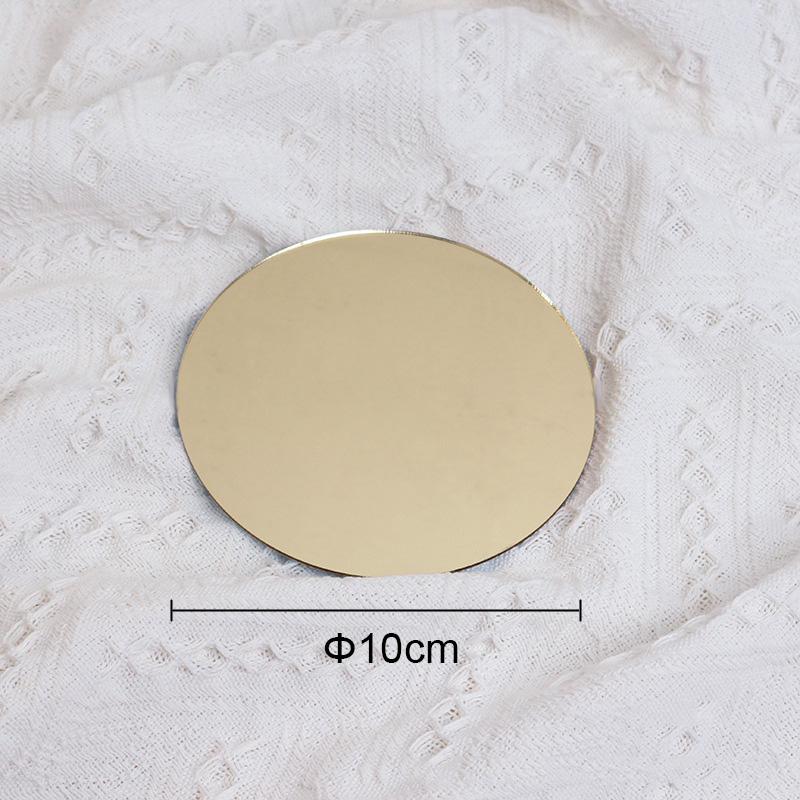 Acrylic Mirror Background for Photography Props Inverted Reflection Art Photo Reflective Jewelry Fotografia INS Shoot: Brown