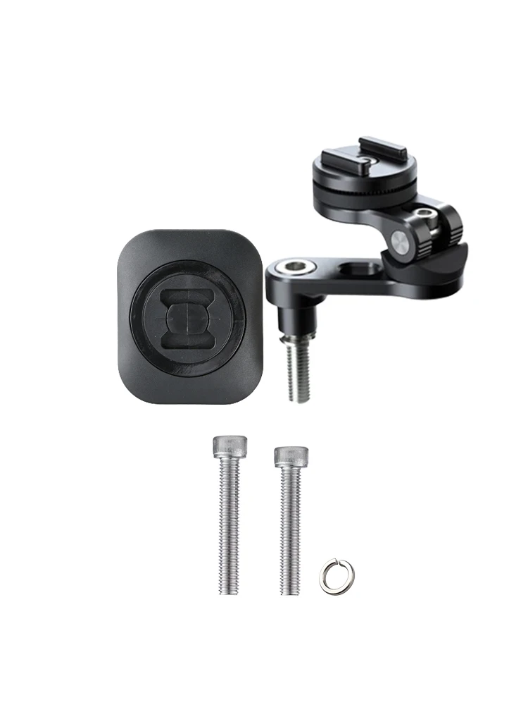 M8 mobiltelefonholdere for motorsykkelstyreforhøyere, brakett for gps-navigasjon, mobilmonteringsstøtte med universaladapter for 3m motorsykkel: Svart