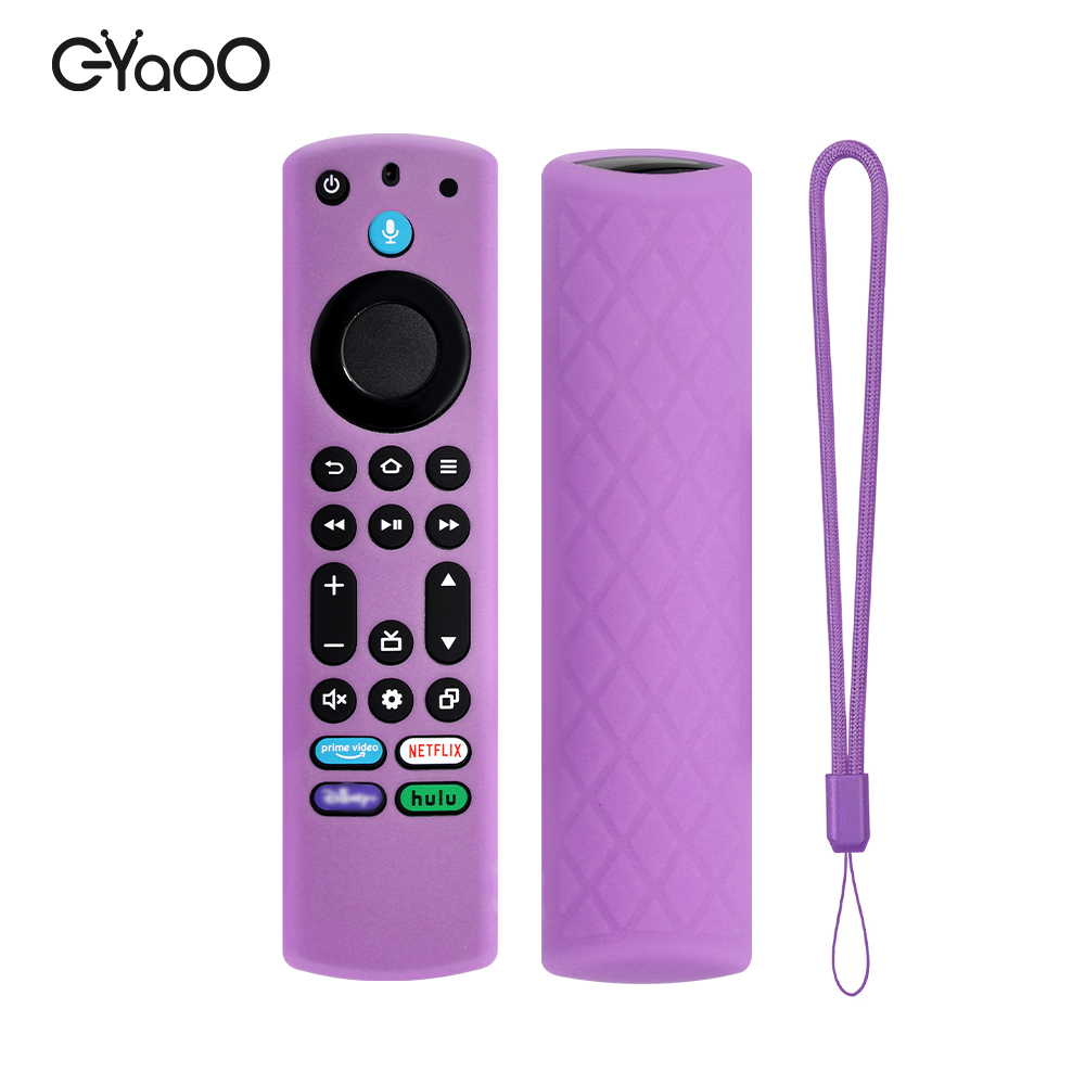 Silikonowa osłona pilota do Fire TV Stick 4K Max 2. generacji Fire TV Omni Series Remote ze smyczą świecącą w ciemności