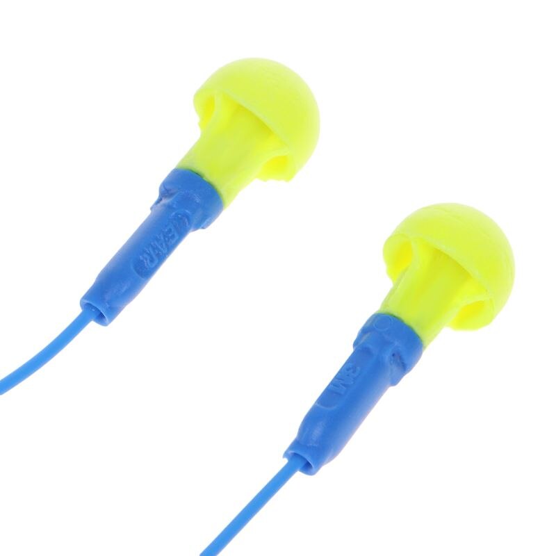 Soft Foam Corded Ear Plugs Hearing Protection Noise Reduction Earplugs Reusable B2QF
