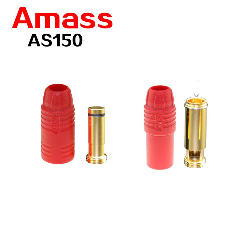 Oryginalne złącze wtykowe bananowe zgromadzić jak150 męskie żeńskie dla 150A prąd o dużym napięciu z 6MM wtyczka bananowa złącza kulowe: 2 Pairs Charged