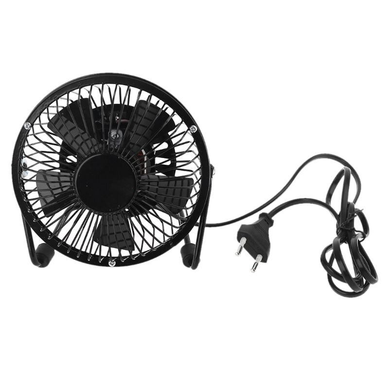 US EU UK Plug AC 110V 220V Electric Fans Table Metal Fan Small Desktop Fan Suitable for Home and Office Personal Fan 19QE: EU