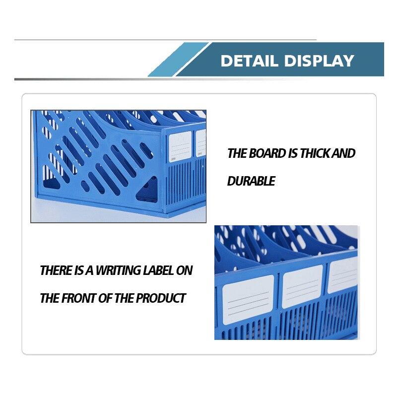 Four Layers Three-color File Tray Mesh Breathable File Shelf Desktop Shelf Bookshelf Office Desktop Storage Supplies