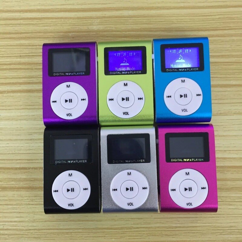 MP3 Player Support TF Card MP3 Metal Clip MP3 Portable Player