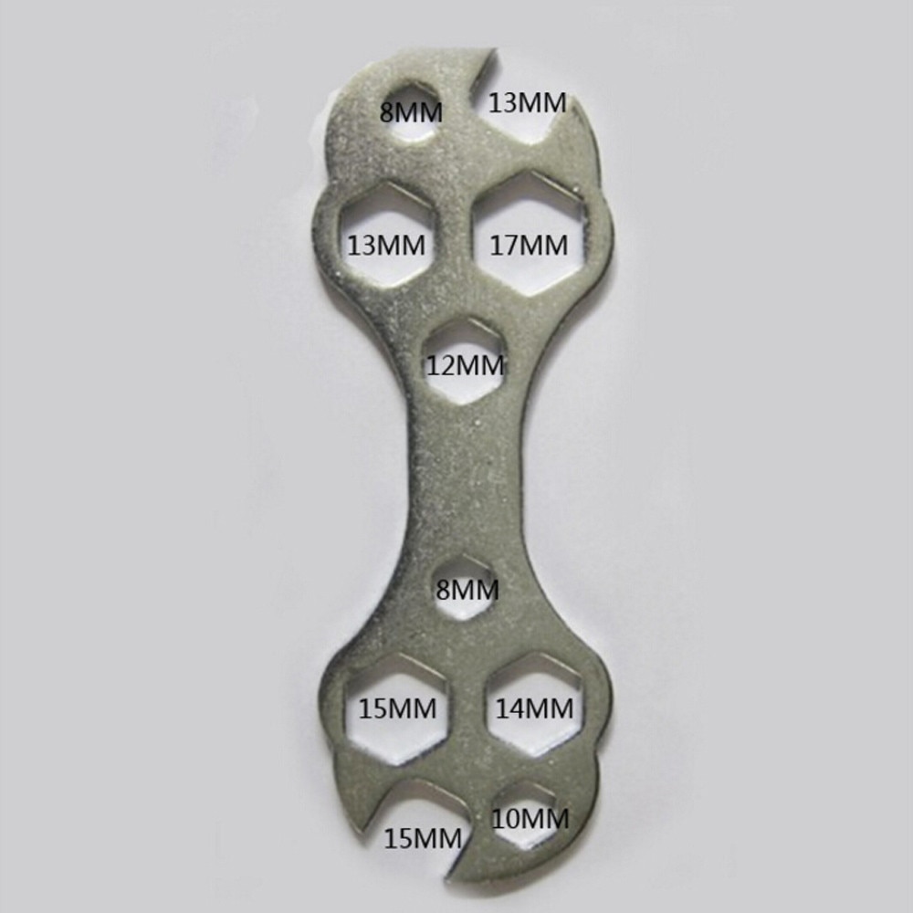 Llave inglesa portátil multiherramienta, llave hexagonal de 8-15mm, herramientas manuales de reparación para bicicletas, herramientas de reparación para conveniencia al aire libre, # H: Default Title