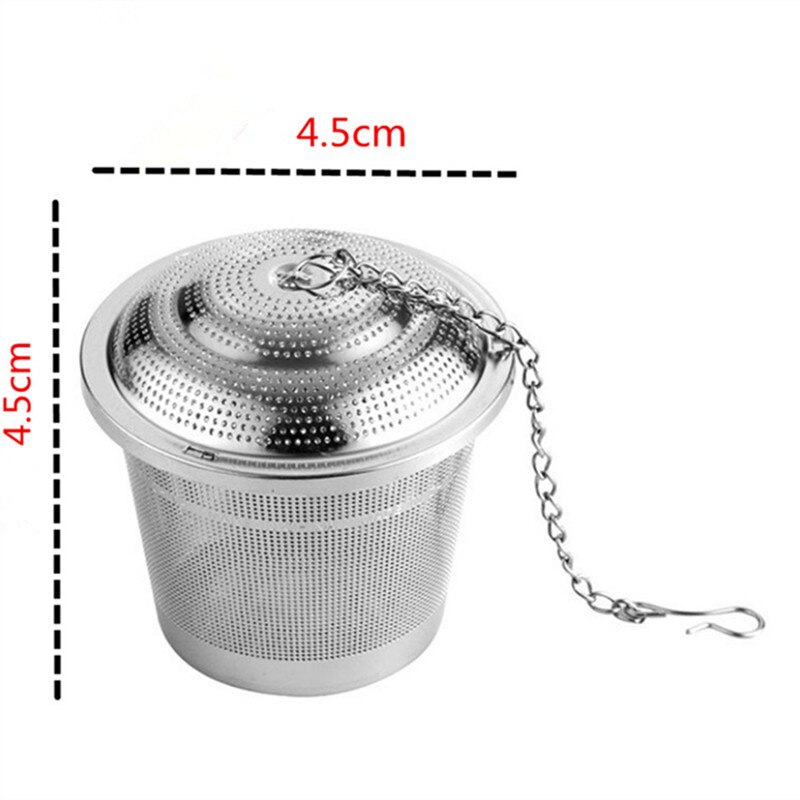 Tea Ball Infuser Cooking Infuser Fine Mesh Tea Infuser Kitchen Stainless Steel with Extended Chain Hook to Brew Loose Leaf Tea