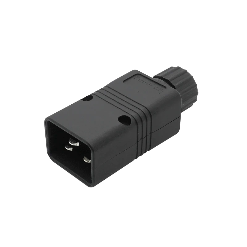 Conector IEC 320 C19 C20 de , enchufe de alimentación de CA para ordenador, 16A, 250V, ensambla potencia para adaptador residencial: Verde