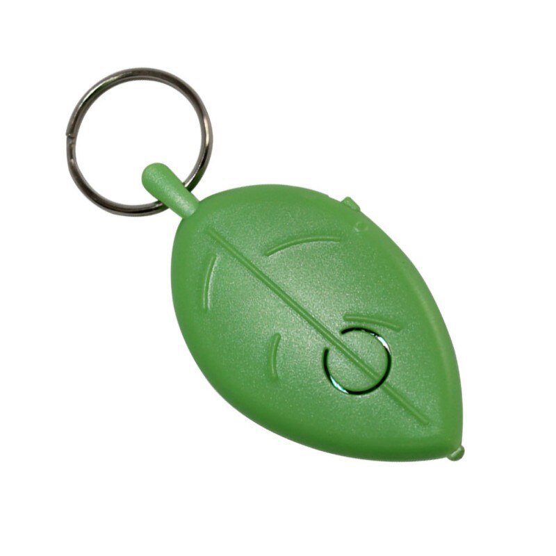 Mini nøgle finder praktisk bærbar anti-mistet nøglering blad fløjte induktion nøgle fløjte lyd ledet lys anti-mistet alarm: Grøn