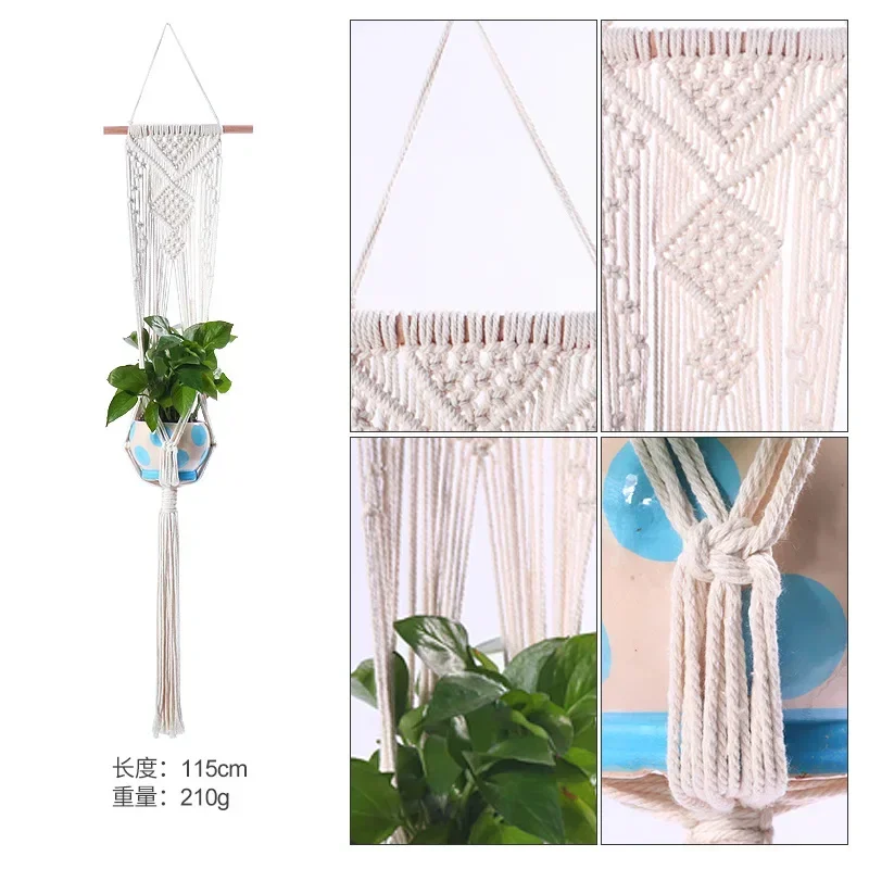Support fait main pour pots de fleurs, jardinière de jardin de cour, pot de panier, trépied pour vases, décoration d'intérieur: Lavande