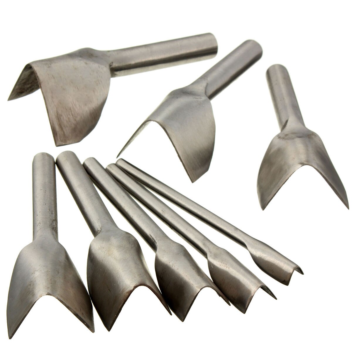 Leather Craft Tools Half Round V Shaped Cutter Handmade Strap DIY Saddle Belt Wallet Punch Sewing Carving Hand Tools 10-50mm