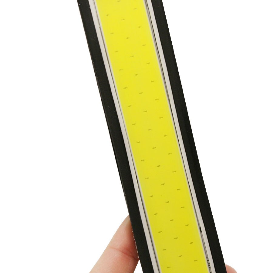 Auto styling DRL Dagrijlichten Mistlampen 2 Pcs Super Heldere Flexibele Waterdichte COB Straight Rijden Wit 190 x 35mm