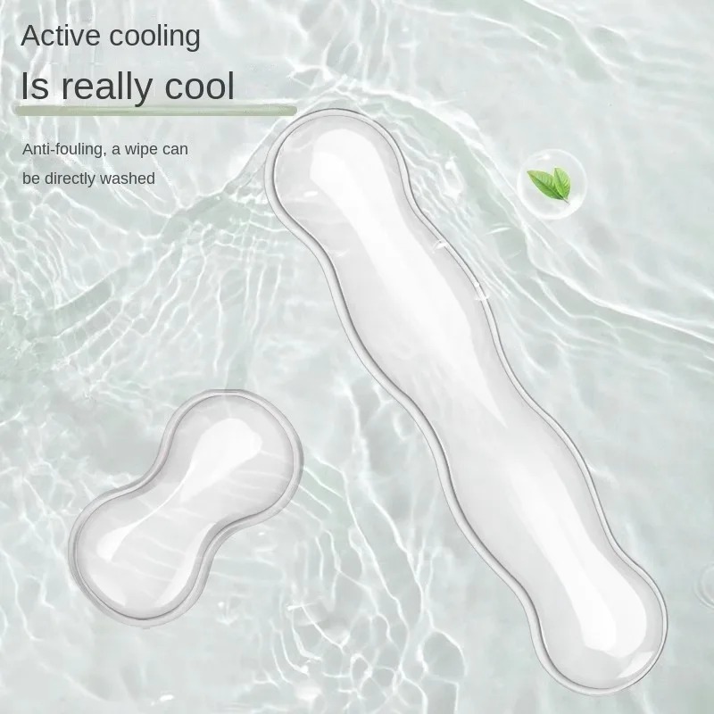 Ergonomic Mouse pad with wrist rest keyboard rest silicone transparent desktop office game console mouse wrist rest