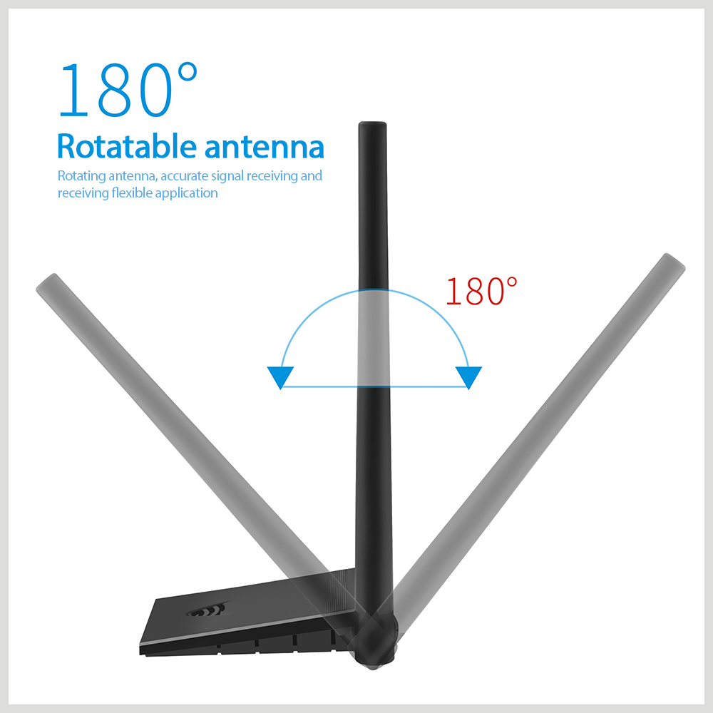 Usb 3.0 Wifi Adapter 1300Mbps Dual Band Antenne 2.4G/5.8G Ethernet Netwerkkaart Ontvanger Draadloze Wifi usb Dongle Voor Pc Laptop