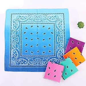 55 x 55cm fazzoletti colorati sfumati in cotone, foulard da donna quadrati, foulard cravatta-tintura con motivo paisley, fazzoletti da collo da donna 1pc: 3