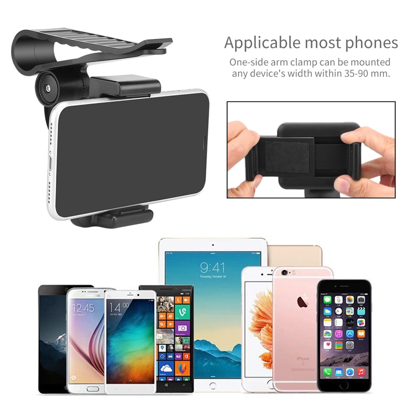 Voiture pare-soleil support pour téléphone support universel voiture Clip pare-soleil cellule support de téléphone pour iphone X GPS support dans voiture Mobile Clip