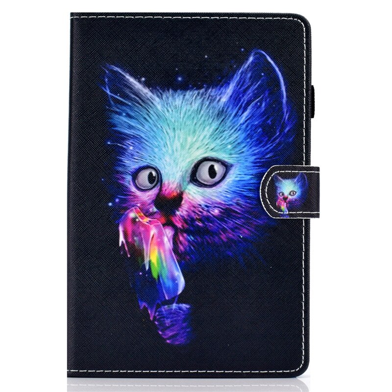 For Samsung Galaxy Tab E 9.6 inch SM T560 Case Monkey Cat Painted Tablet for Funda Samsung Galaxy Tab E T561 Cover Kids SM-T560: cat