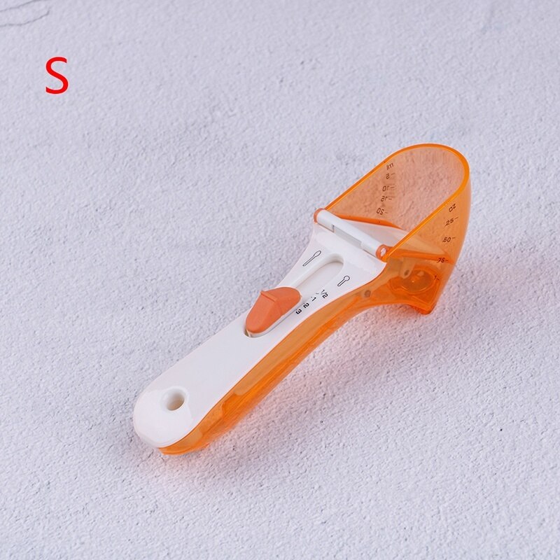 adjustable measuring spoon plastic cool measuring tool cup teaspoons: S