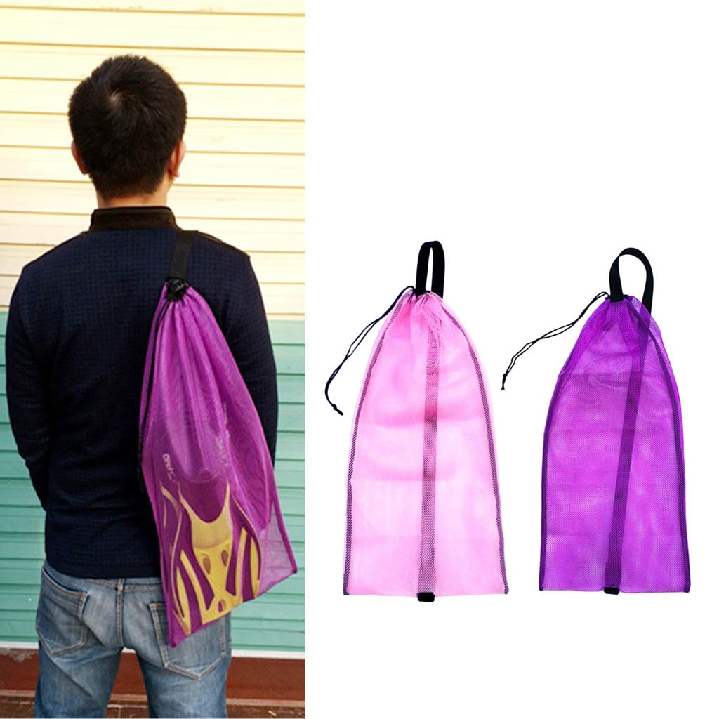 Bolsa de malla para Snorkel de buceo, 2 unids/set, marcador de superficie, bolsas de transporte para deportes acuáticos, gafas de tubo de esnórquel