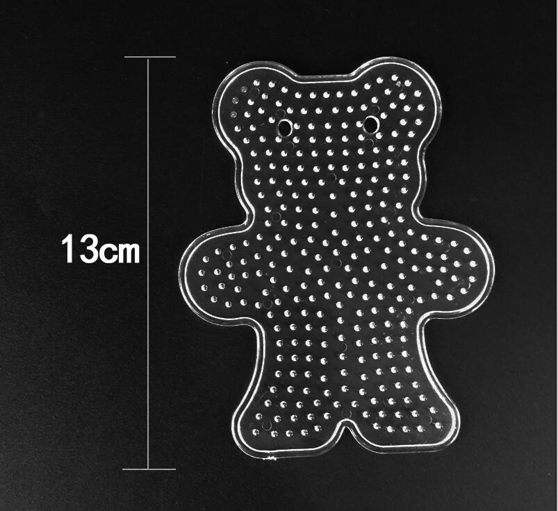 5 millimetri Perline Hama fusibile Perline Per I Bambini Del Mestiere Perline Fusibili Tavole Forate Modelli Di Puzzle FAI DA TE Giocattolo Puzzle Modello: bear