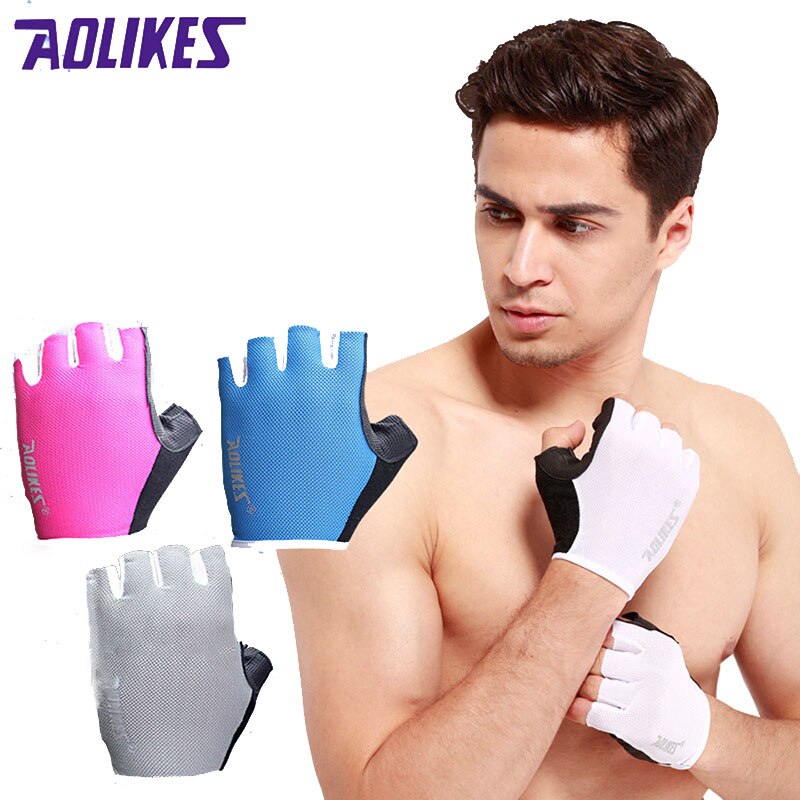 AOLIKES 1 Pair Body Building Wrist Fitness Gloves Equipment Weight lifting outdoor Men Women Exercise Wrist Support