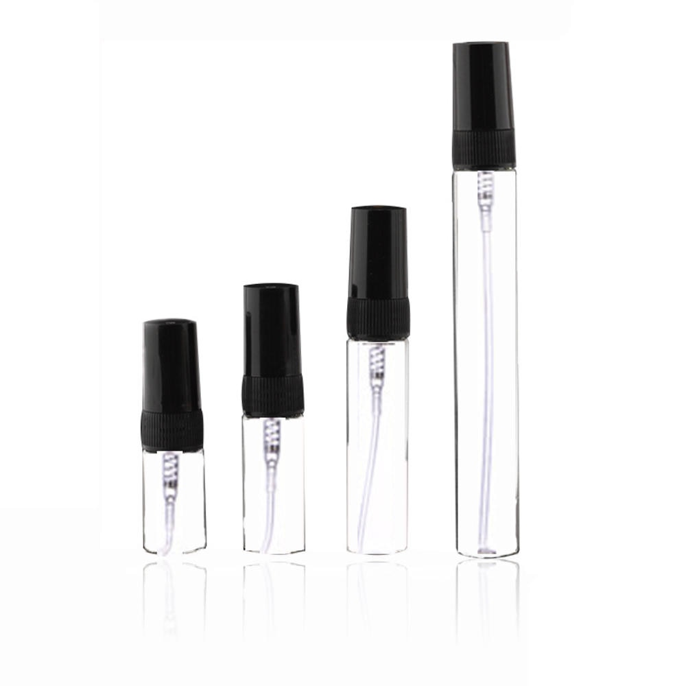 Mini frasco de Perfume pequeño vacío, 2ml, 3ml, 5ml, 10ml, botellas de vidrio portátiles en miniatura para pulverizar, muestra de cosméticos, 1 Uds.