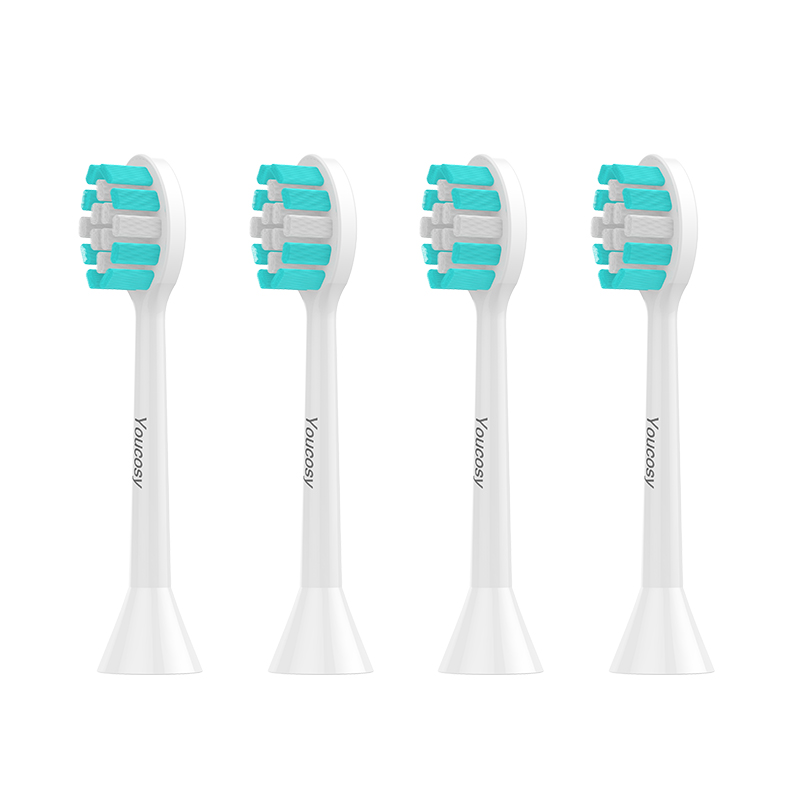 Youcosy  d5 /  doxo  d5 soniske elektriske tandbørstehoveder 4 stk ultralydsblegning tænder mundhygiejne fire hoveder dupont børste mi