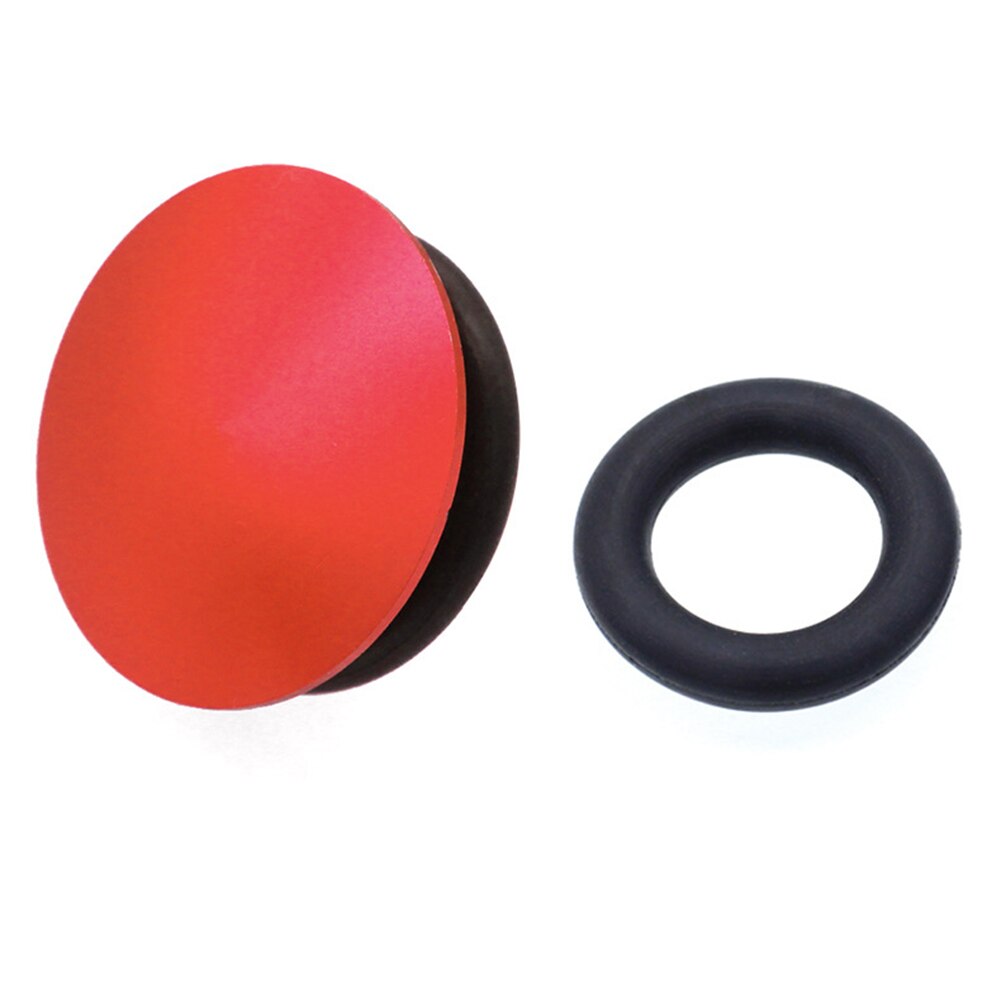 Tapón a prueba de polvo para manivela de bicicleta, cubiertas huecas para bielas, tapa de rueda de cadena Compatible con disco de 21-23mm de diámetro interior: Rojo
