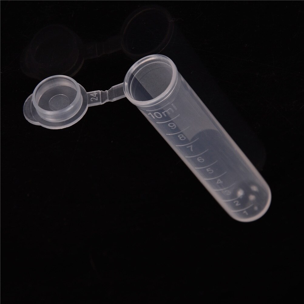 1/10pcs 10ml Plastic Centrifuge Lab Test Tube Vial Sample Container with Cap Centrifuge Tube