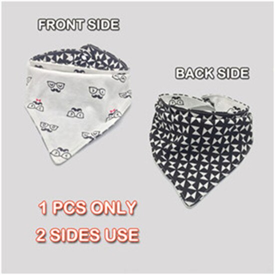Babadores de bebê tamanho grande menino menina algodão burp panos moda estampa animal do bebê duplo uso bandana babadores: 23