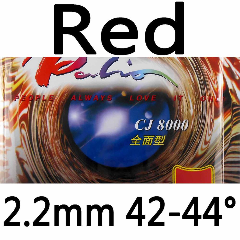 PALIO CJ8000 Sticky, Allround Type Table Tennis Rubber with Ping Pong Sponge Tenis De Mesa: Red 2.2mm H42-44