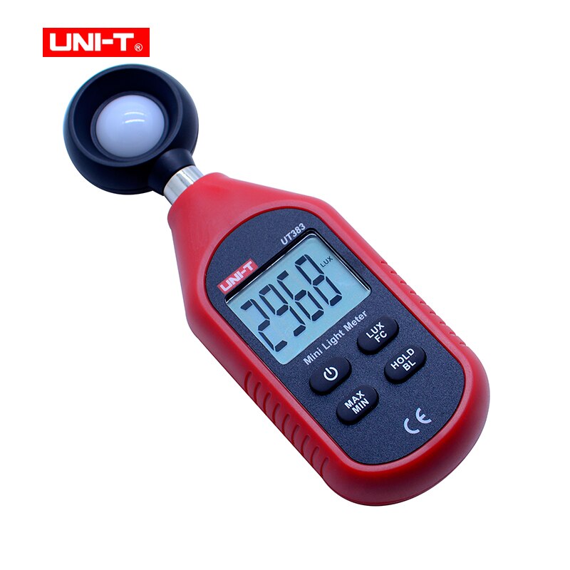 Uni-t mini lysmåler digital luxmeter  ut333 ut353 ut363 ut383 digitalt termometer hygrometer lydniveau meter anemometer: Ut383