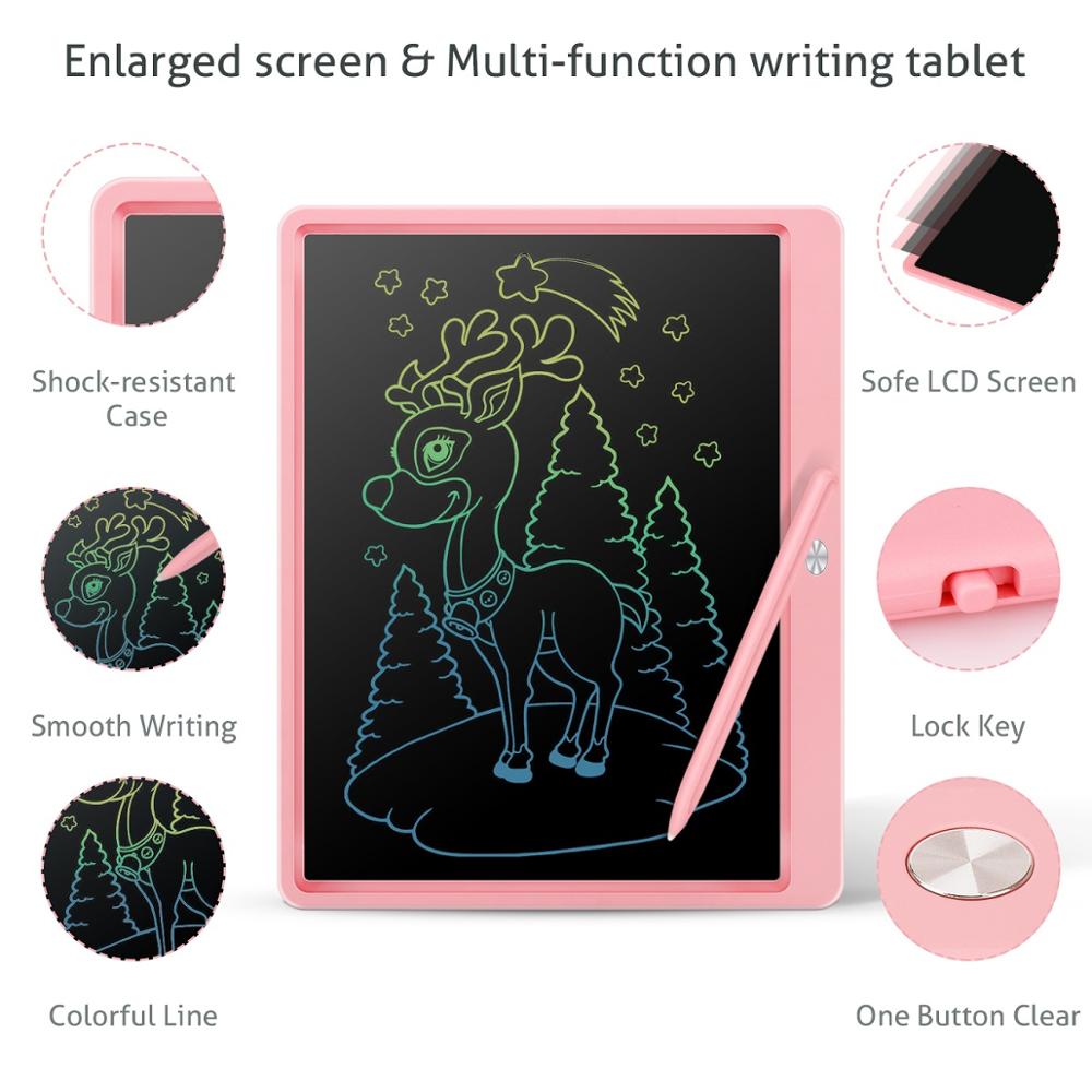 15Inch Electronic Drawing Board LCD Screen Writing Tablet Digital Graphic Drawing Tablets Electronic Handwriting Pad Board+Pen