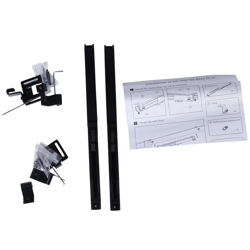 ! Barn Door Soft Close Mechanism Spring Buffer Damper for Sliding Barn Door Hardware Remission Adjustable Door Stoppers