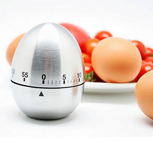 Rustfrit stål madlavning værktøj mekanisk æg køkken madlavning timer vækkeur 60 minutter køkken timer æg til madlavning  -5
