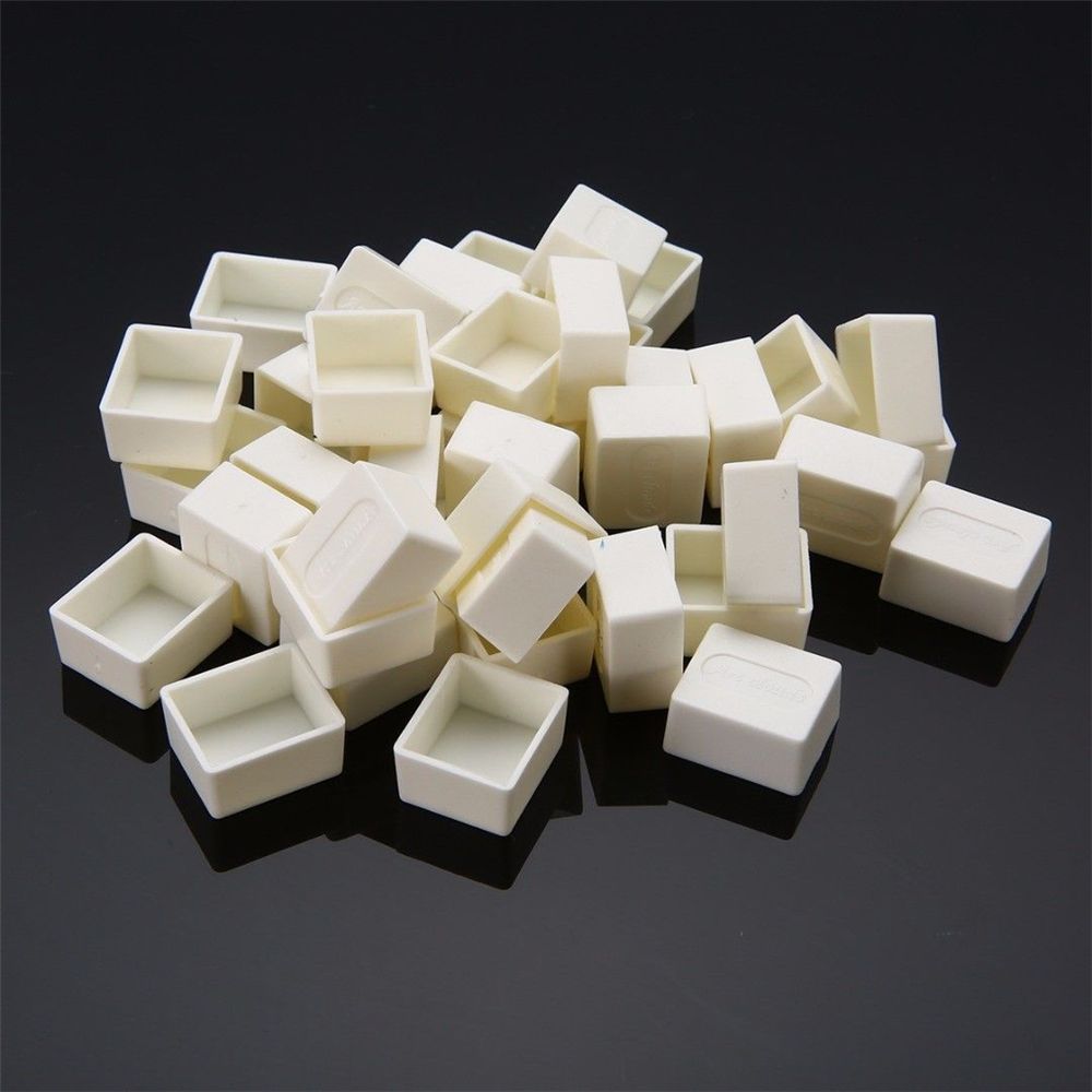 10 Stuks Lege Full/Half Pan Witte Half Pannen Verf Plastic Aquarel Verf Raster Half Pannen Kunstenaars Palet Kunst levert Mini Doos