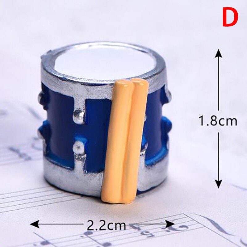 Miniature Music Instrument Resin Mini Violin Dollhouse Decorative Ornaments Crafts DIY Home Music House Bar Furniture Toys: D