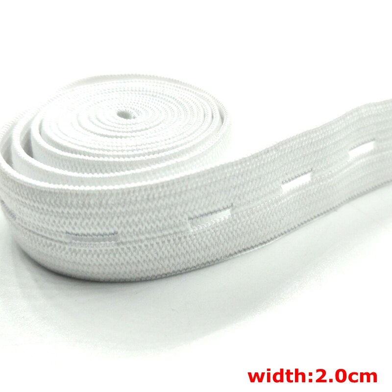 Hl 15/20/25/30/35/40/45Mm Zwart/Wit/Goud/Zilver Nylon Elastische Bands Garment Home Textiel Naaien Begrippen 1Meter Of 2Meter
