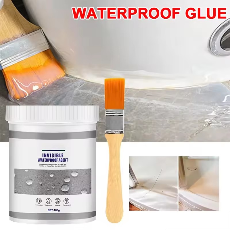300g Waterproof Sealant Agent Toilet Sink Anti-Leak Glue Strong Bonding Adhesive Invisible Glue Clear Sealant Repair Tool