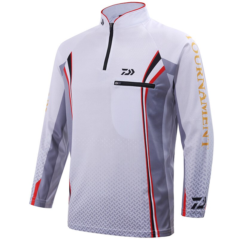 3 kleuren heren viskleding uv-bescherming vochtafvoerend snel drogend ademend visshirt: 2 / Ik