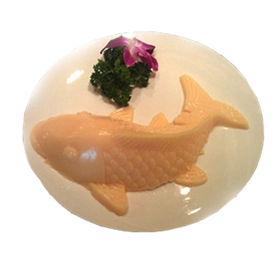 Transhome 1Pcs Carp Shaped Rice Cake Mold Silicone Fish Pudding Molds Large Medium Small Sizes Baking Tools Decorating