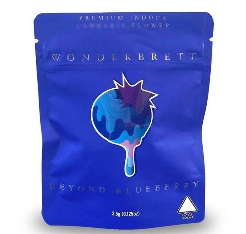 9 Types Wonderbrett Bags 3.5g Soft Touch Skin Mylar Bags Oz Kush Black Orchid Childproof Smell Proof Bags Cookies Bag For Dry He: Beyond blueberry