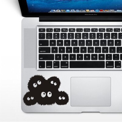 Autocollants pour ordinateur portable pour MacBook Air Pro Retina 11 13 15 PVC vinyle mignon décalcomanie tablette PC portable peau autocollants partiels: WS-black (141)