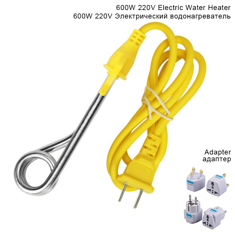 Mini Electric Water Heater 600W 220V Boiler Water Coffee Immersion Travel Portable instant water Heaters EU UK Plug