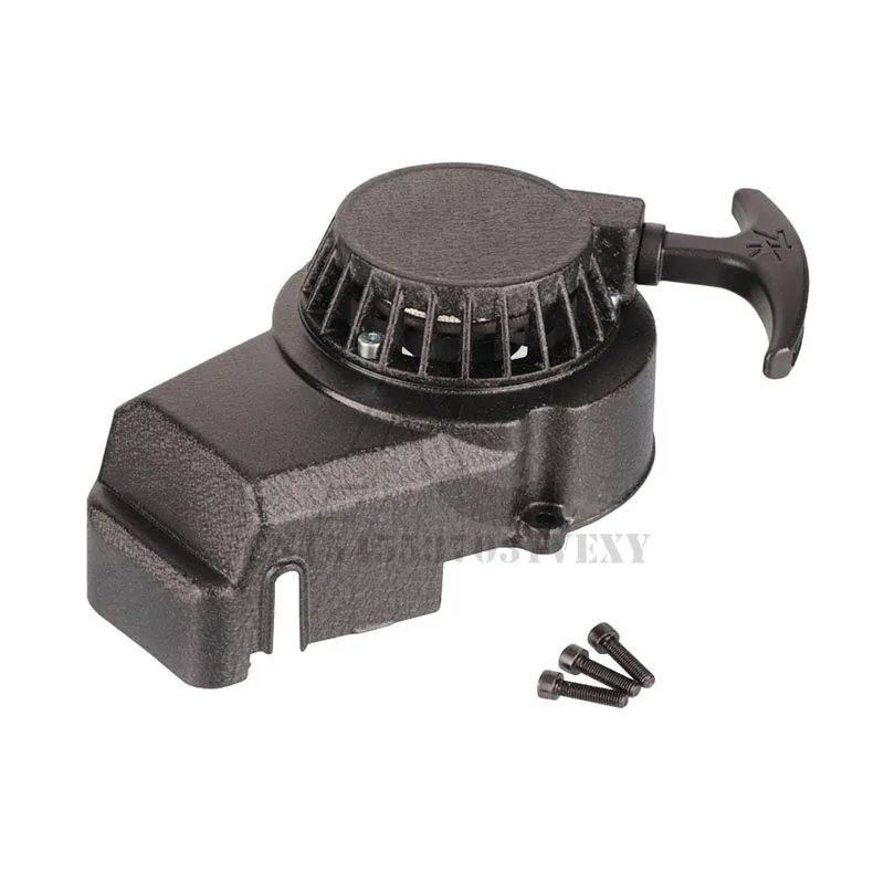 Aluminum pull start recoil starter for 2 stroke 47cc 49cc engine pocket bike mini motorcycle dirt kids ATV quad 4 wheeler