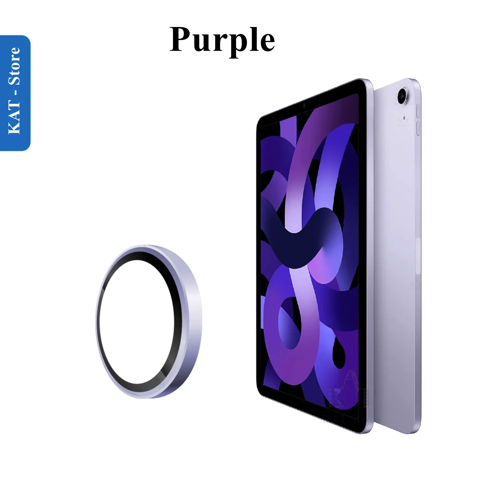 1 Stück Kameraobjektivschutz für Ipad 11. 10 / Luft 5 / Luft 4 10.9 Mini 6 8.3 11 Zoll 2025 Rückfahrkamera-Rahmenschutzhülle: Schwarz / bündeln2
