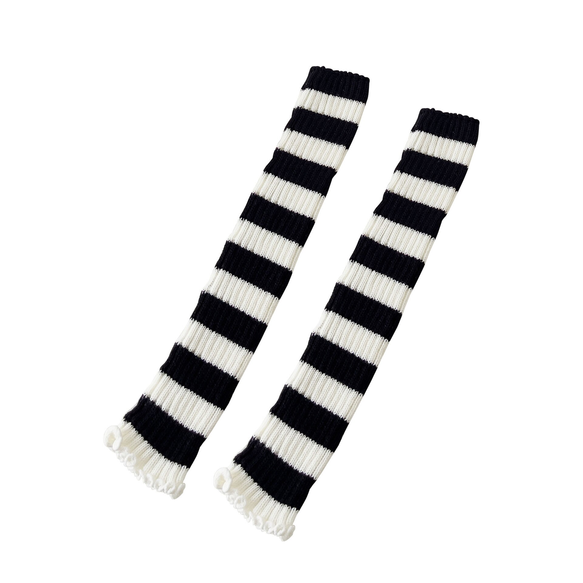 Jambières japonaises et coréennes pour filles, protection des jambes au dessus du genou, chaussettes JK à rayures, danse de Ballet latine
