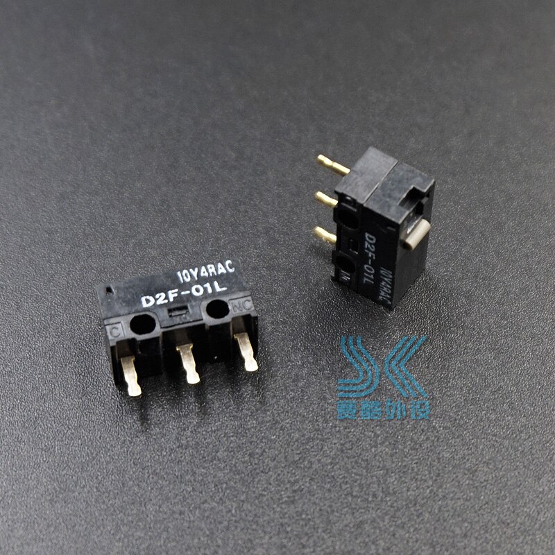 2Pcs Omron Muis Micro-schakelaar Microschakelaar D2F-01L Geschikt Voor Logitech G403 G520 G603 G703 G900 G903 IE3.0 D2FC-F-7N 10M 20M