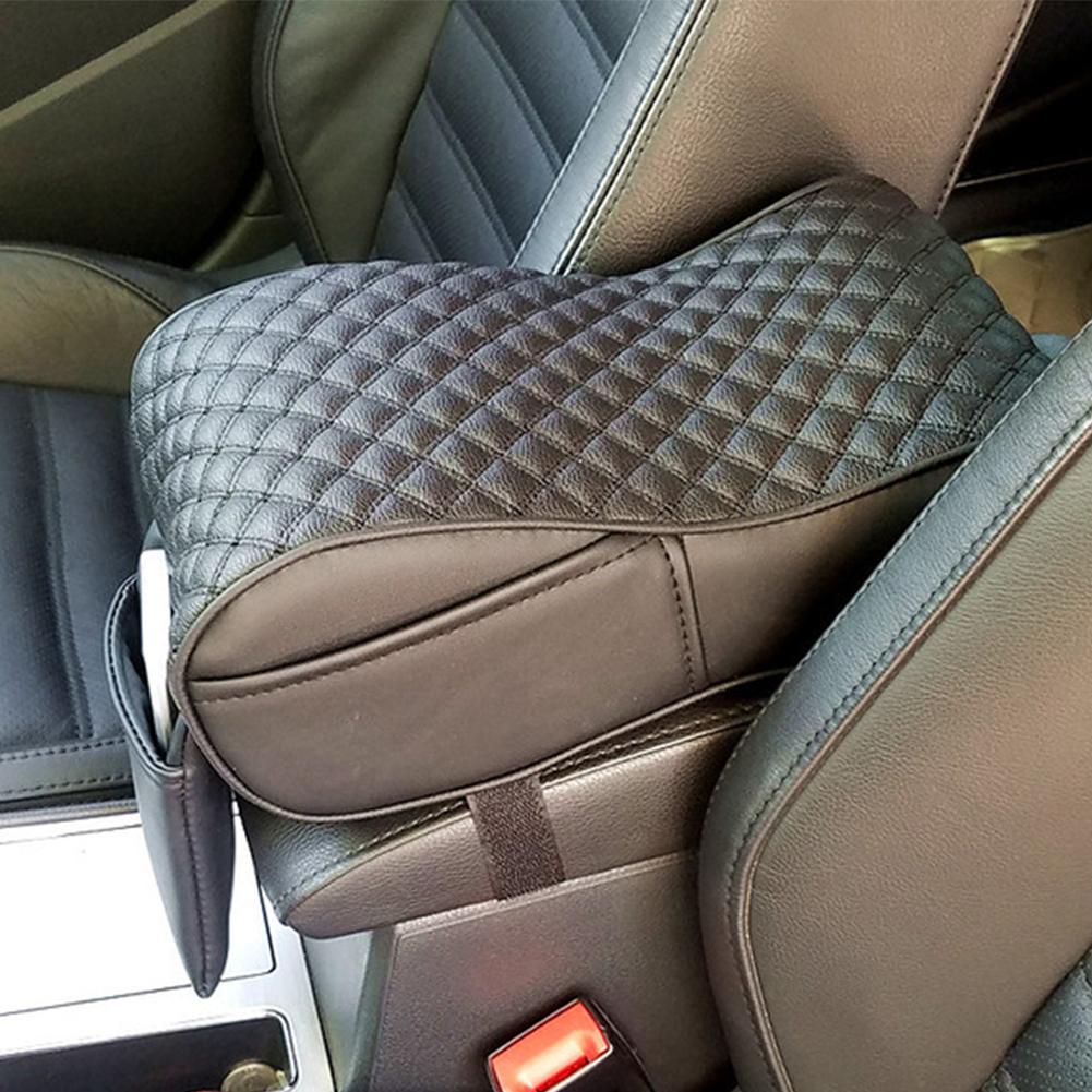 Stilvolle Auto zentral Konsole Armlehne Kasten Weiche erhöhen Pad Kissen mit Taschen Auto Armlehne Kasten Pad Auto Innen Zubehör